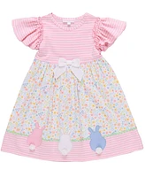 Bonnie Jean Toddler Girls Bunny Tail Applique Dress