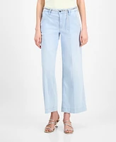 Guess Women's Zoya Cropped Wide-Leg Jeans