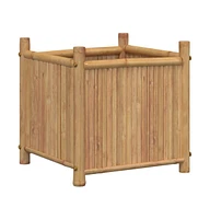 Planter 15.7"x15.7"x15.7" Bamboo