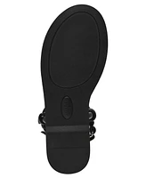 Anne Klein Women's Elisabeth Ankle Strap Footbed Flat Sandals