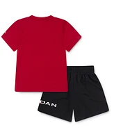 Jordan Little Boys 2-Piece Mj Baseline Mesh Shorts and T-Shirt Set