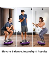 Lifepro Compact Vibration Plate Exercise Machine - Mini Full Body Platform for Lymphatic Drainage & Pain Relief