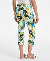 Jm Collection Women's Printed Rivet Capri Pants, Exclusively at Macy's