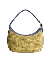 Tommy Bahama Soft Straw Zip-Top Hobo