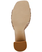 Steve Madden Women's Mania Woven Block-Heel Sandals