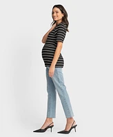 Seraphine Women's Maternity Square Neck T-Shirt