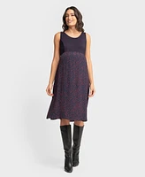 Seraphine Women's Maternity Nursing Bell Sleeve Knit Topper Dress