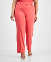 Tahari Asl Plus Birds Eye Pants