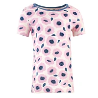 Touched by Nature Toddler Girls Organic Cotton Tight-Fit Pajama Set, Blossoms, 4