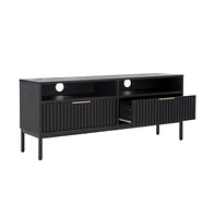 Lylia 2 Drawer Shelf Media Stand