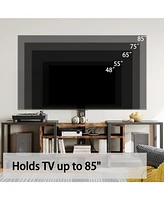 79 Inch Tv Stand for TVs up to 85 Inch with Mount and Power Outlet