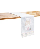 13" x 72" Bunny Rabbit Easter Eggs Table Runner