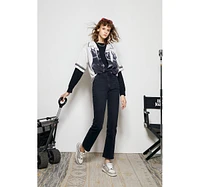 Activity Grrrl High Rise Kick Crop Jeans