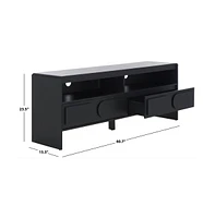 Arsenio 2 Drawer Shelf Media Stand