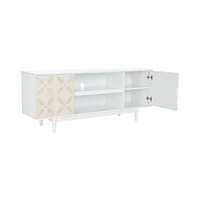 Faye 3 Shelf Patterned Media Stand