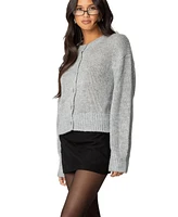 Edikted Women's Freida Fuzzy Knit Cardigan