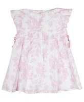 Rare Editions Baby Girls Toile Printed Dress