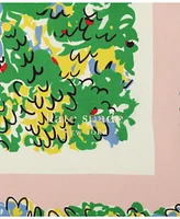Kate Spade New York Women's Springtime Gardens Silk Square Scarf