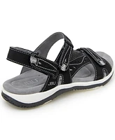 Jbu Women's Stephie Wide Flat Sandal