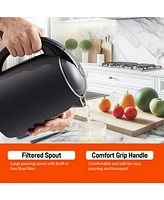 Elite Cuisine 1.8-Qt. Cool-Touch Electric Kettle with Stainless Steel Interior