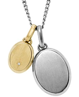 Fossil Drew Two-Tone Stainless Steel Pendant Necklace