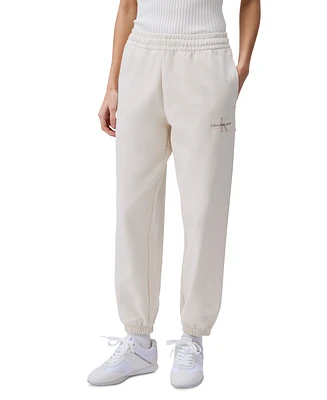 Calvin Klein Jeans Women's Monogram Logo Jogger Sweatpants