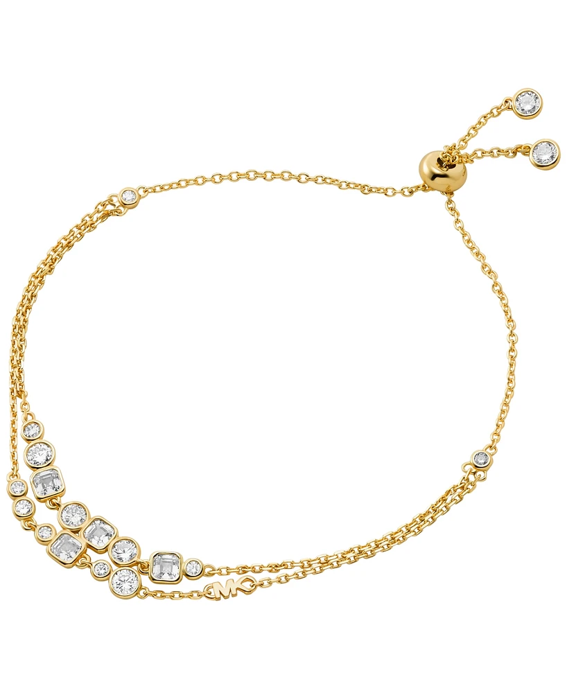 Michael Kors Brilliance Double-Row Cubic Zirconia Slider Bracelet