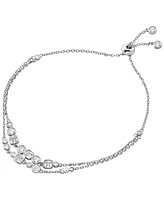 Michael Kors Brilliance Double-Row Cubic Zirconia Slider Bracelet