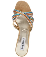 Steve Madden Women's Cary Strappy Kitten-Heel Mule Sandals