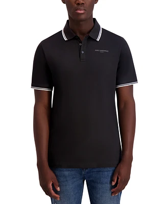 Karl Lagerfeld Paris Men's Regular-Fit Tipped Polo Shirt