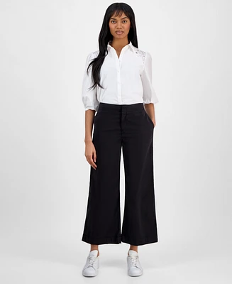 Boss Orange Women's High-Rise Wide-Leg Pants