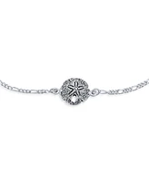 Bling Jewelry Nautical Starfish Sand Dollar Charm Anklet Ankle Bracelet Sterling Silver
