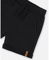 Deux par Toddler Boys French Terry Short Black - Toddler|Child