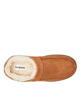Dearfoams Men's Reed Genuine Suede Moccasin Toe Clog Slipper