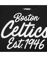 Pro Standard Men's Black Boston Celtics Paint the City Drop Shoulder Sweatshirt