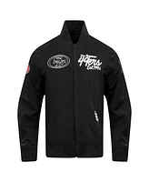 Pro Standard Men's Black San Francisco 49ers Paint The City Twill Full-Zip Jacket