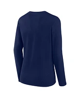 Fanatics Women's Navy Dallas Cowboys Long Sleeve Scoop Neck T-Shirt