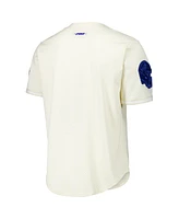 Pro Standard Men's Cream Josh Allen Buffalo Bills Name Number Triple Tonal Button-Up Baseball Jersey