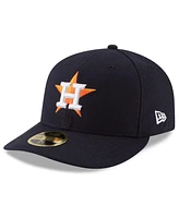 New Era Men's Navy Houston Astros 2024 Mlb Postseason Side Patch Low Profile 59FIFTY Fitted Hat