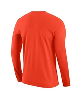 Nike Men's Orange Oregon State Beavers Basketball Shootaround Long Sleeve T-Shirt