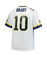 Mitchell & Ness Men's Tom Brady White Michigan Wolverines Legacy Jersey