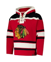 '47 Brand Men's Red Chicago Blackhawks Superior Lacer Pullover Hoodie