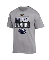 Champion Men's Gray Penn State Nittany Lions 2024 Ncaa Women's Volleyball National Champions Locker Room T-Shirt