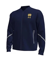 Under Armour Men's Navy Notre Dame Fighting Irish Unstoppable Full-Zip Bomber Jacket