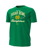 Under Armour Men's Green Notre Dame Fighting Irish College Football Playoff 2025 Sugar Bowl Champions T-Shirt