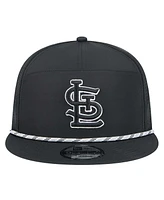 New Era Men's Black St. Louis Cardinals Laser Cut 9FIFTY Snapback Hat