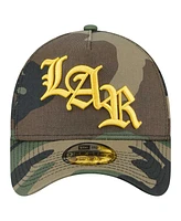 New Era Men's Camo Los Angeles Rams Mystic Camo A-Frame 9FORTY Adjustable Hat