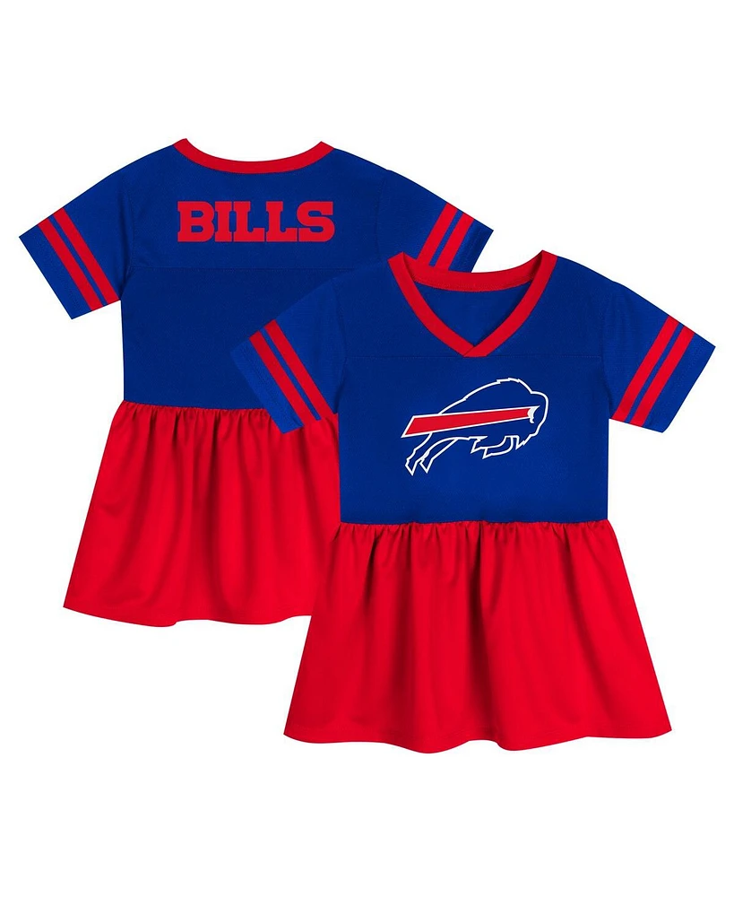 Outerstuff Girls Preschool Royal Buffalo Bills Stadium Lights Fashion Jersey Dress