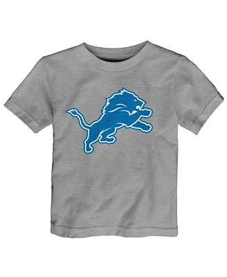 Outerstuff Toddler Gray Detroit Lions Primary Logo T-Shirt