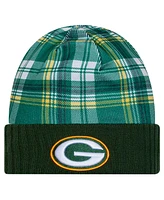 New Era Men's Green Green Bay Packers Sideline Statement Cuffed Knit Hat